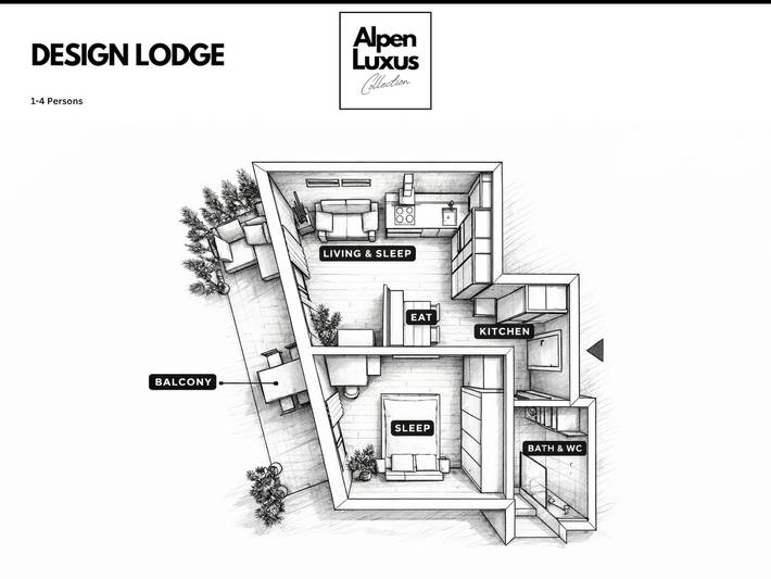 Ganze Ferienwohnung, Design Lodge by AlpenLuxus in Kramsach, Kaisergebirge