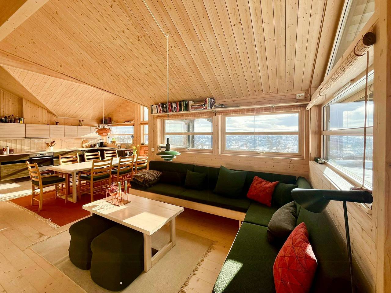 Architektonisches Kleinod mit Blick auf den Hallingskarvet in Ål