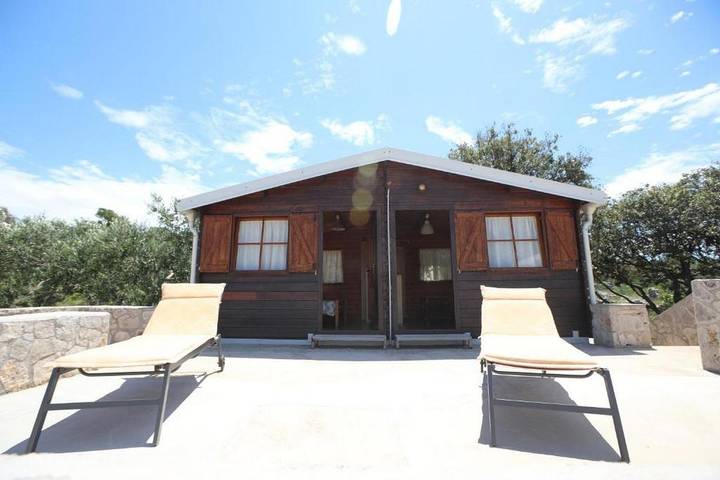 2-Zimmer-Haus mit Terrasse und Meerblick Bucht Mikavica, Žirje in Dalmatinische Inseln