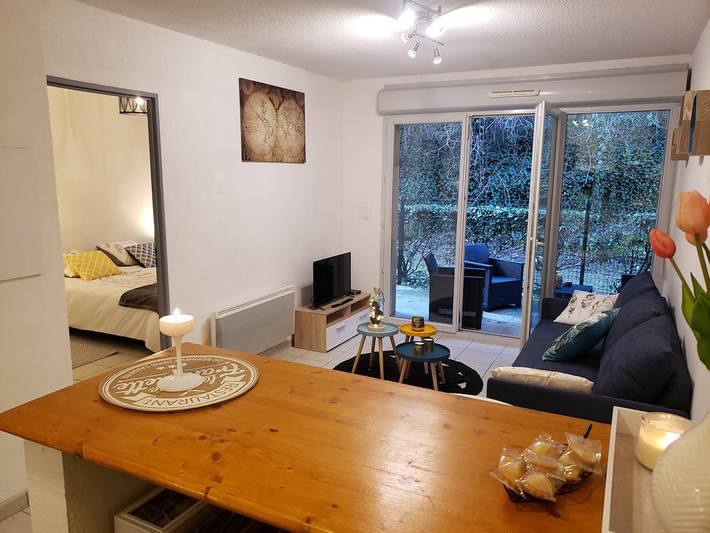 Appartement de vacances pour 4 personnes, avec jardin