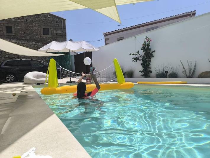 Chalet para 7 personas, con jardín además de vistas y piscina en Sierra de Montánchez - 3