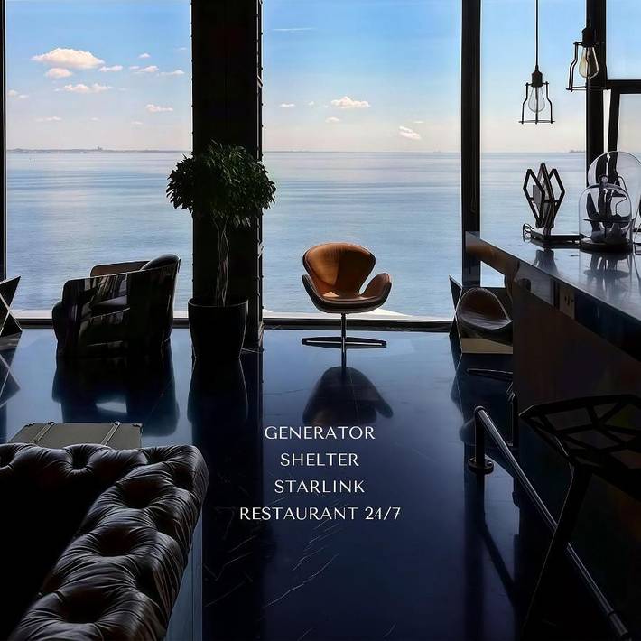 Apartamento para 4 personas, con sauna y vistas además de jardín y piscina, Familias con niños en Odesa