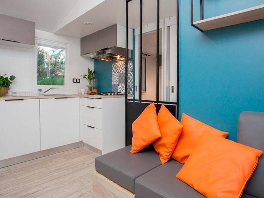 Camping Arinella Bianca - Mobile home 6 persons - Mobile-home | Premium | 3 Bedrooms | 6 Pers. | Raised terrace | Air-con. in Marina d'Oru, Ghisonaccia