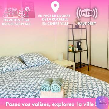 Gîte pour 2 personnes, avec vue dans Gare De La Rochelle - Ville