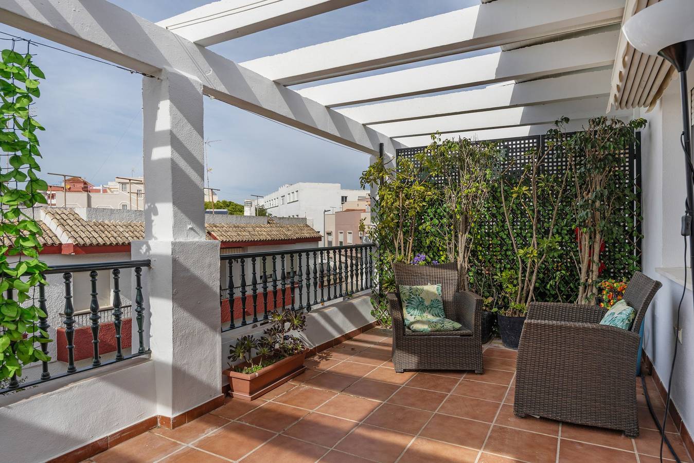 Ganze Wohnung, Apartment 'Ático Playa de Rota' mit privater Terrasse, Wlan und Klimaanlage in Rota, Costa de la Luz
