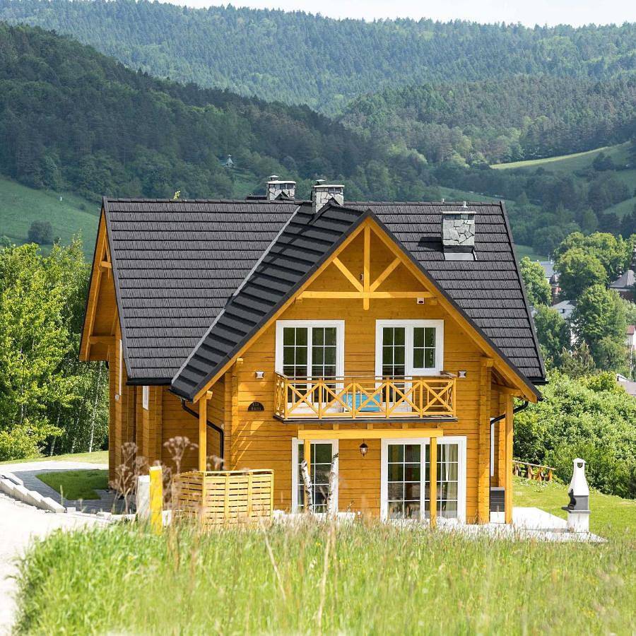 Osada Wielkie Nieba in Krynica-Zdrój, Karpaty (Polska)