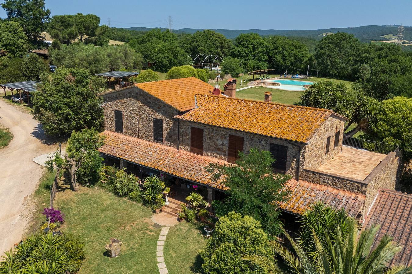 Zimmer 'Camera 1 - Campo Ruffaldo' mit Gemeinschaftspool, Wlan und Klimaanlage in Massa Marittima, Etruskische Küste