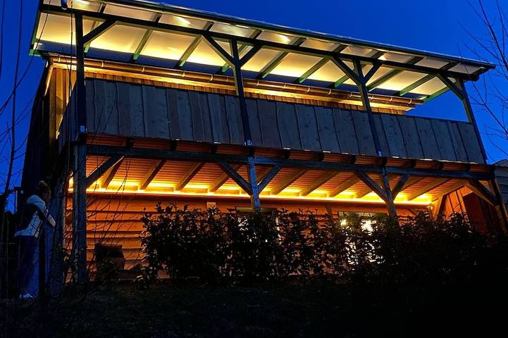 Ferienhaus für 2 Personen, mit Terrasse und Garten sowie Sauna