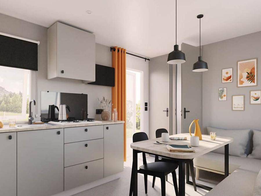 Camping Océan Vacances - Mobilheim 4 personen - Mobilheim Abysse**** in Saint-Georges-de-Didonne, Rochefort und Umgebung