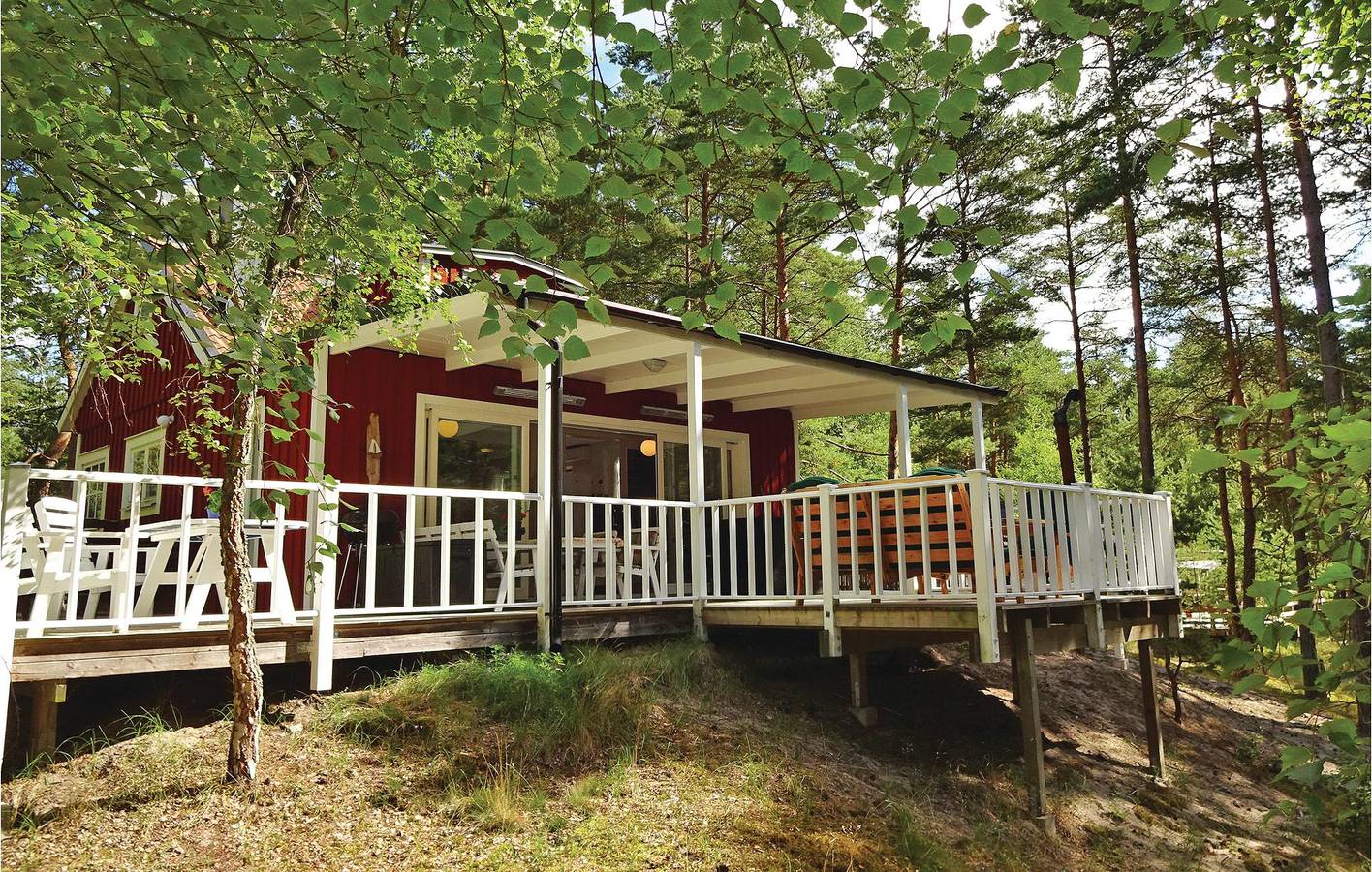 Holiday home for 6 people with terrace in Yngsjö, Swedish Baltic Sea