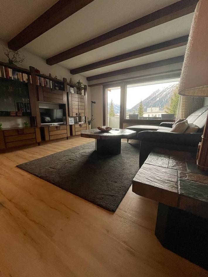 Ferienwohnung für 3 Personen, mit Ausblick und Garten sowie Sauna und Balkon, mit Haustier in Davos - 3