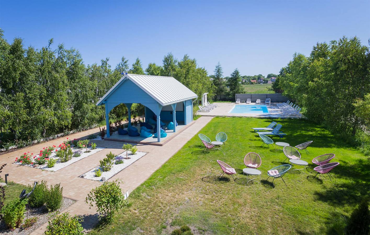 Ferienhaus für 6 Personen mit Pool in Nowęcin, Slowinzischer Nationalpark