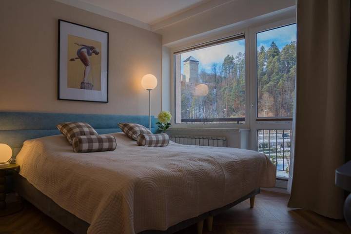 Apartament wakacyjny dla 6 osób, z widok i ogród, zwierzęta dozwolone w Muszyna