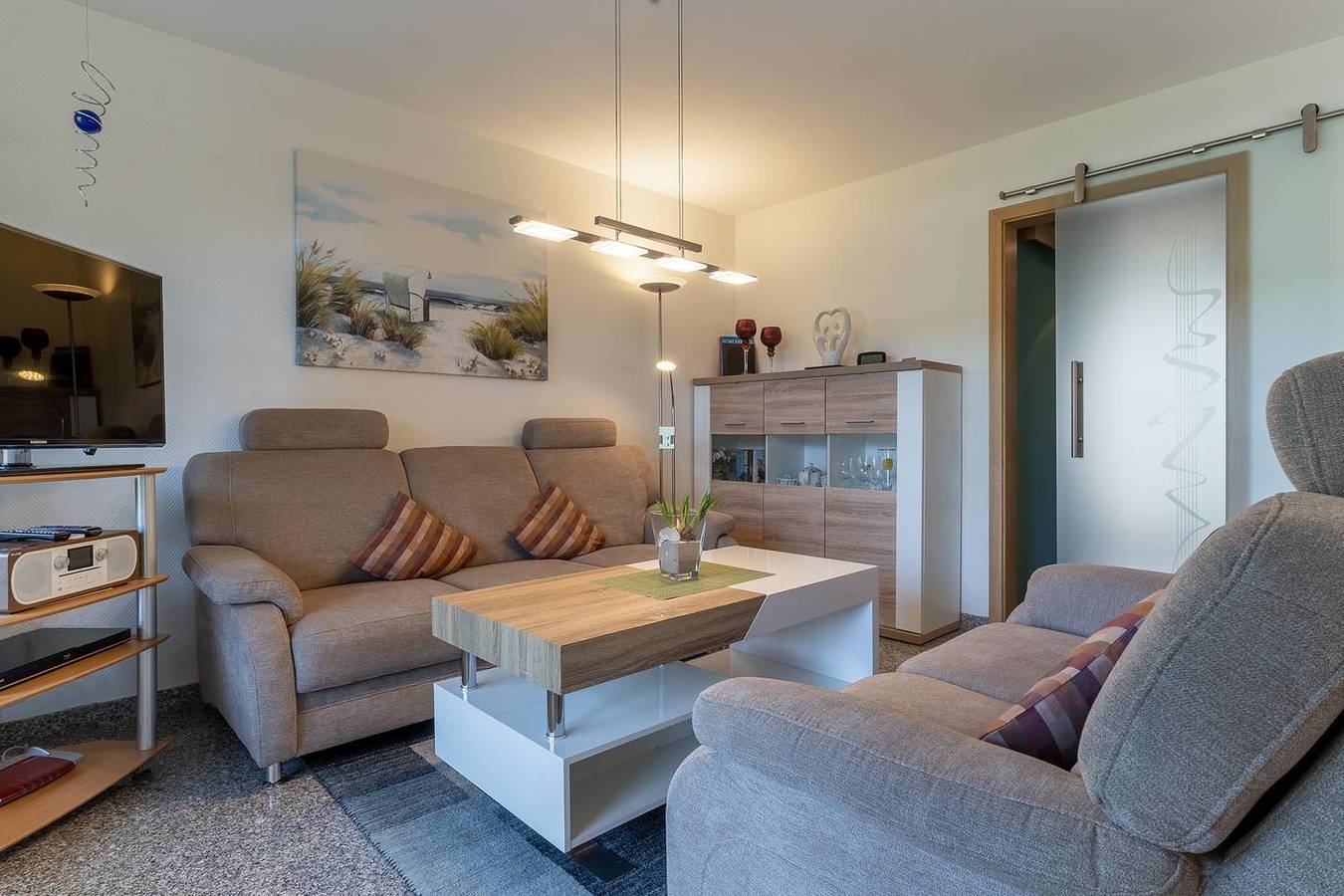 Apartamento entero, Komfortable 3-Zimmer Erdgeschoßwohnung mit Terrasse und Strandkorb in Deichnähe in St. Peter-Ording, Eiderstedt