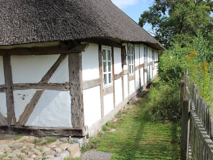Gemütliche Reetdachkate in Klocksdorf, Carlow