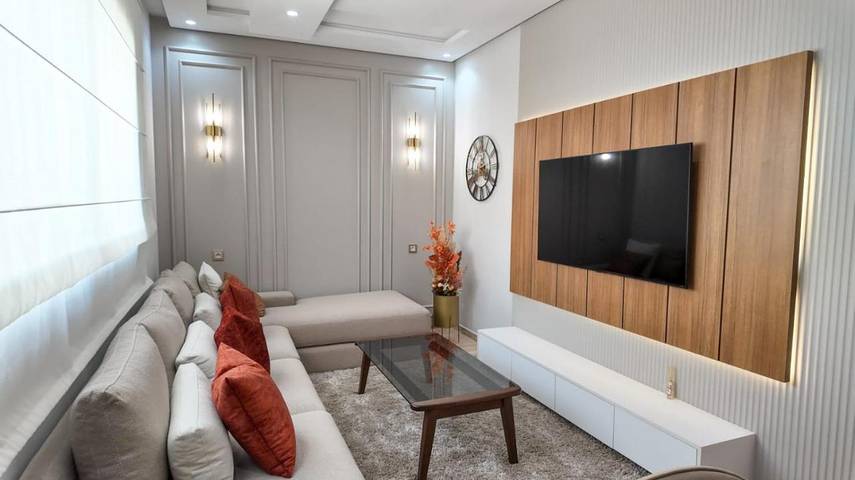 Appartement de vacances pour 4 personnes, avec bassin pour enfant ainsi que jardin et piscine à Tanger