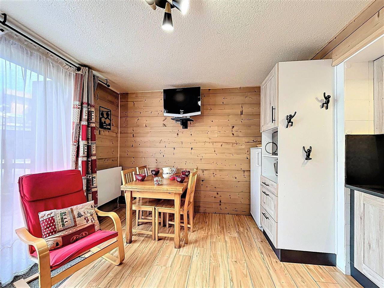 Appartement entier, Appartement lumineux. Pied des pistes. 5/6 pers. Animaux acceptés. in Le Corbier, Villarembert
