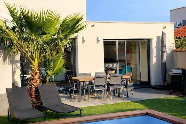 Location de vacances pour 6 personnes, avec Jardin et Piscine à Villeneuve-de-la-Raho