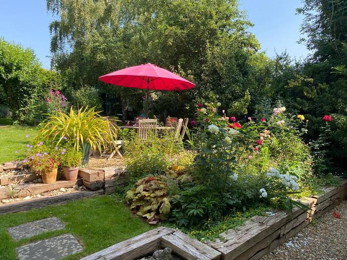 Ferienhaus für 6 Personen, mit Terrasse und Garten sowie Ausblick