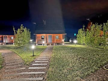 Ferienhaus für 5 Personen, mit Garten und Ausblick sowie Seeblick, mit Haustier in den Masuren