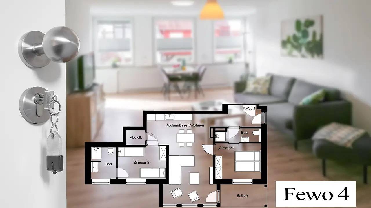 Ganze Ferienwohnung, Ferienwohnung für 4 Personen (95 m²) in Bad Salzuflen in Bad Salzuflen, Kreis Lippe