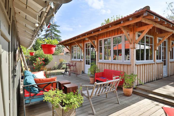 Location de vacances pour 6 personnes, avec Terrasse et Jardin dans Cazaux