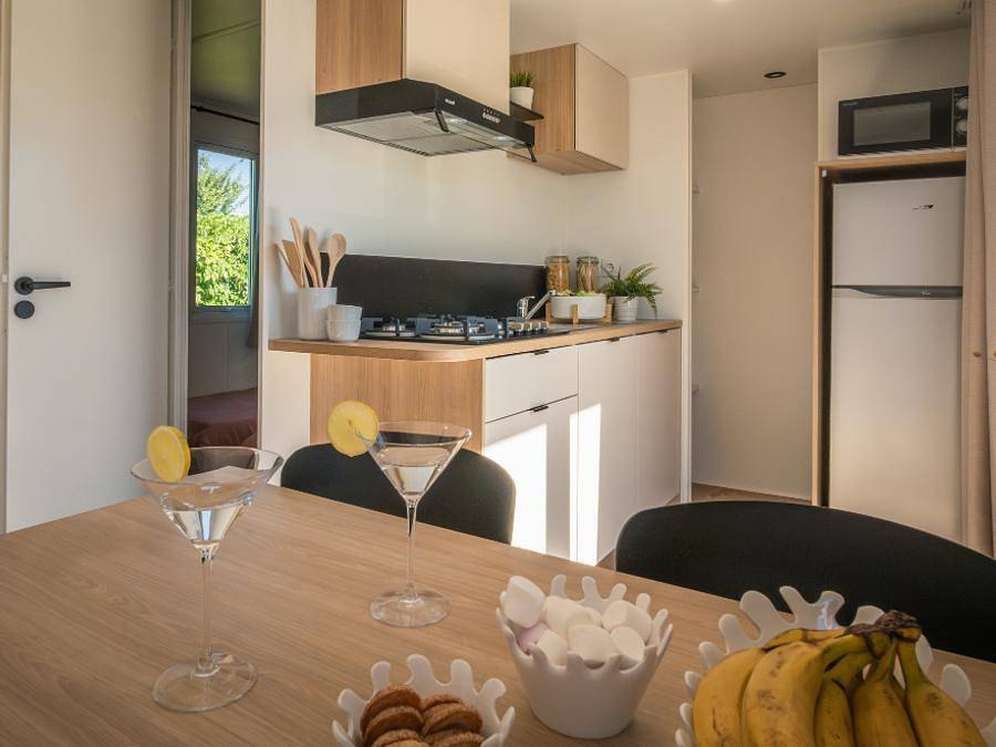 Flower Camping Le Val Vert en Berry - Mobilhome 5 personas - Premium - 2 dormitorios + Terraza + Lv in La Châtre, Región de La Châtre