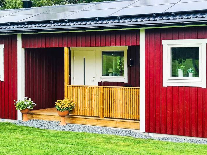 Semesterhus intill dammen, Bodafors in Norra Sandsjö distrikt, Jönköpings län