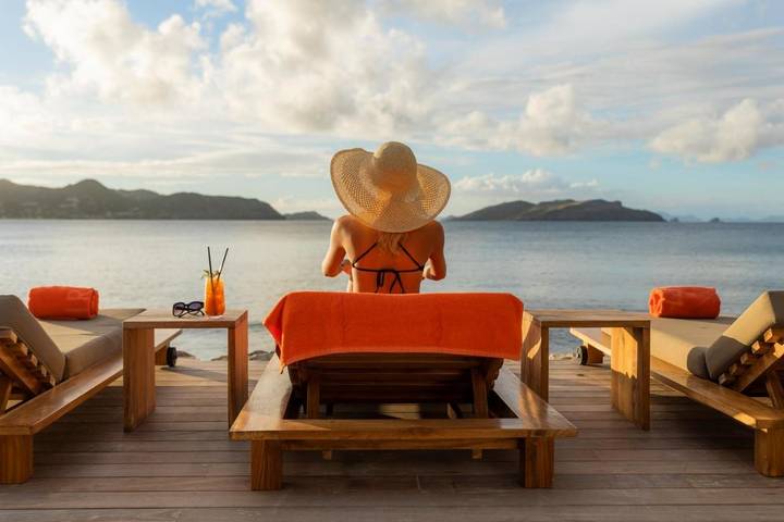 Hôtel pour 3 personnes, avec piscine ainsi que jardin et vue dans Saint-Barthélemy