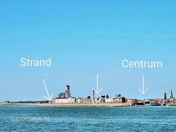 Strandhaus für 15 Personen, mit Sauna und Terrasse sowie Balkon/Terrasse in Vlissingen