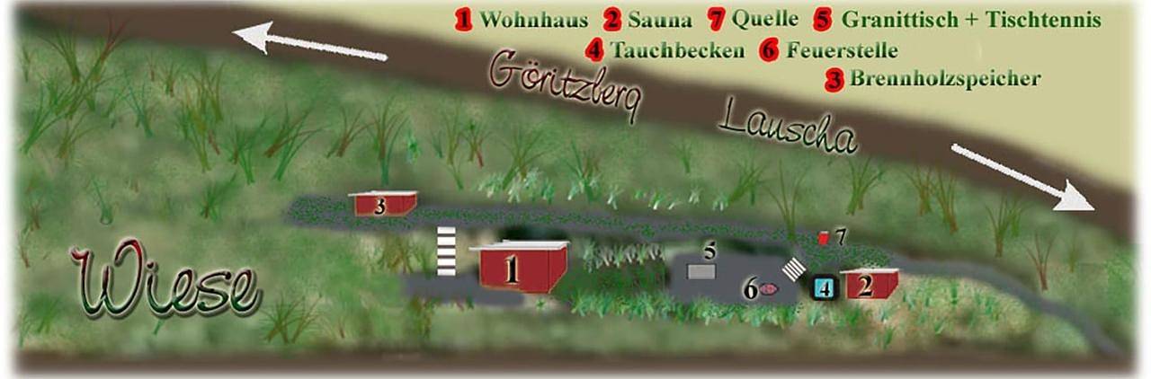 Ferienhaus für 3 Personen, mit Terrasse und Garten sowie Pool und Sauna in Lauscha - 4