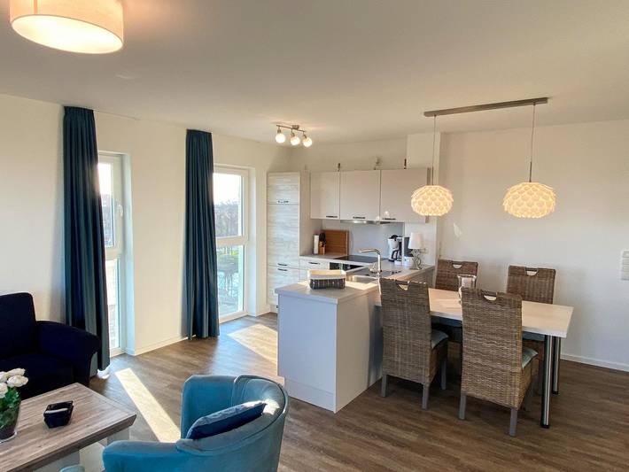 Ferienwohnung für 4 Personen, mit Ausblick und Sauna sowie Balkon in Schillig - 4