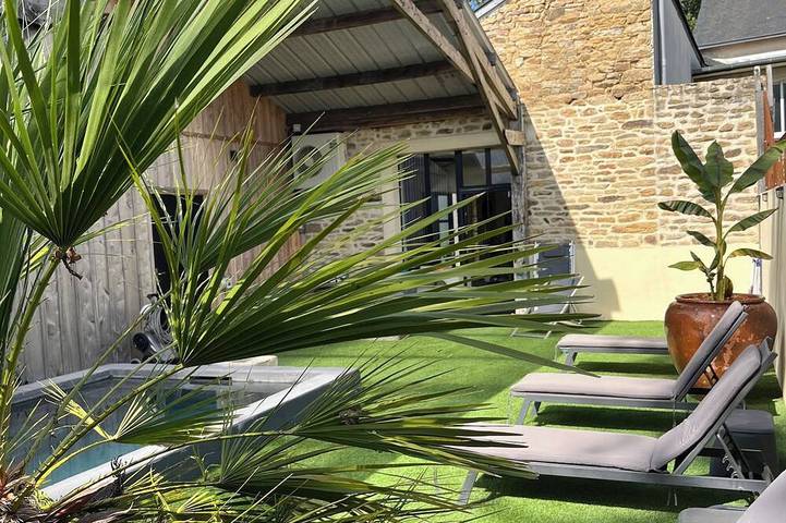 Location de vacances pour 7 personnes, avec Terrasse à Locmaria-Grand-Champ