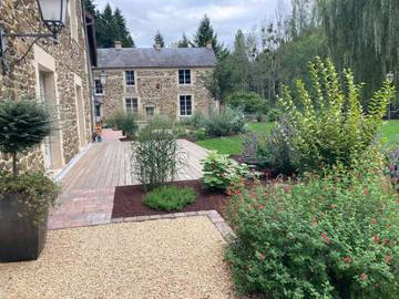 Chambre d’hôte pour 2 personnes, avec terrasse ainsi que jardin et vue dans Clinchamps-sur-Orne