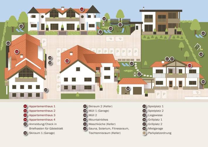 Ferienwohnung für 3 Personen, mit Balkon und Terrasse sowie Garten und Sauna in Bichlbach