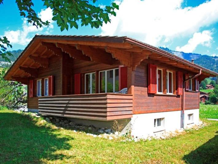 Hütte für 7 Personen, mit Balkon und Garten in Adelboden