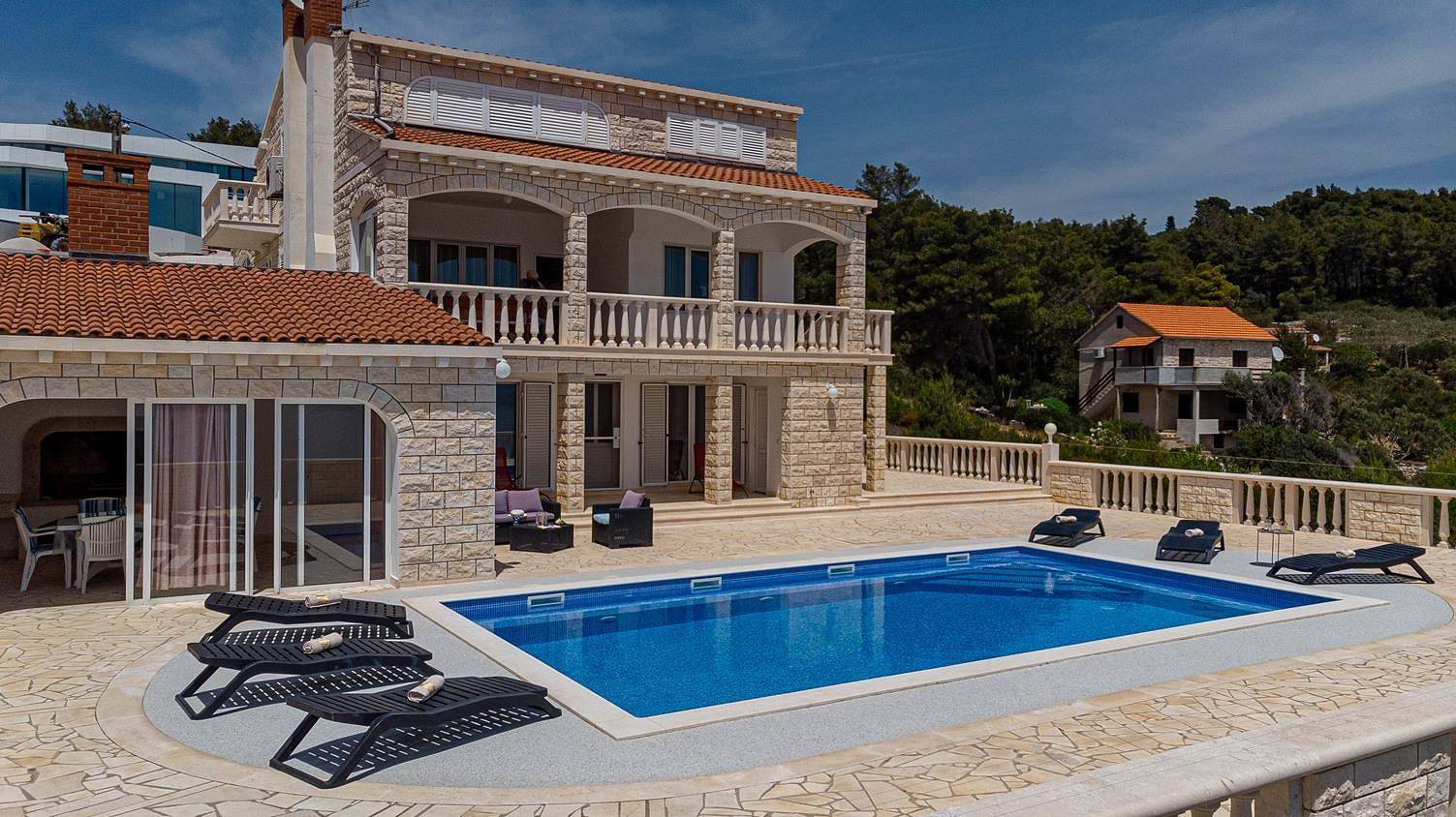 Schönes Ferienhaus mit privatem Pool in Vela Luka, Korcula