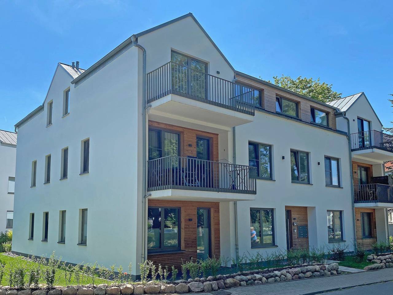 Ganze Ferienwohnung, F: Parkvilla Candela Whg. 05 Blaue Oase mit Balkon in Baabe, Rügen
