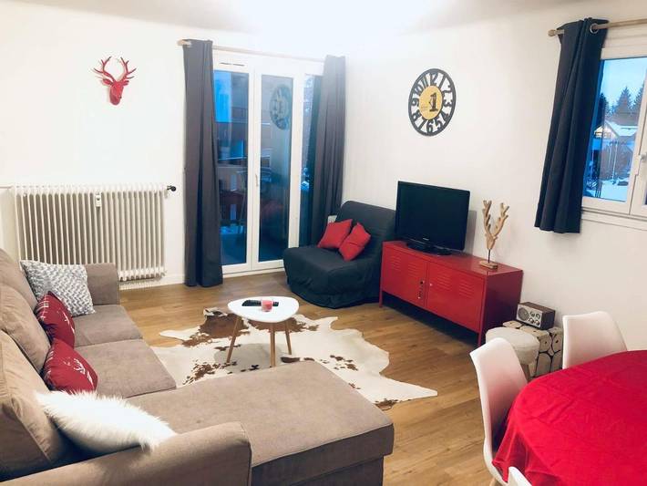 Appartement de vacances pour 6 personnes, avec Balcon ainsi que Terrasse et Vue