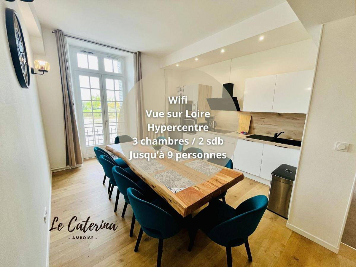 Appartement entier, Le Caterina - T4 entre Loire et Château Royal - Manoir de la Concorde in Amboise, Région de Tours