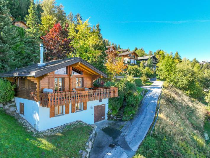 Ferienhaus für 6 Personen, mit Balkon und Terrasse sowie Garten und Sauna in Nendaz