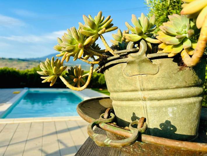 Gîte pour 6 personnes, avec Terrasse et Jardin ainsi que Piscine et Vue dans Pantelleria