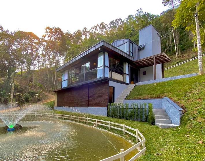 Villa pour 8 personnes, avec jardin et vue, animaux acceptés dans le Sud (Brésil)