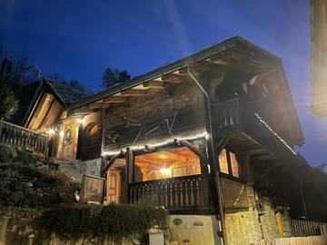 Gîte pour 8 personnes, avec terrasse et vue à Gryon