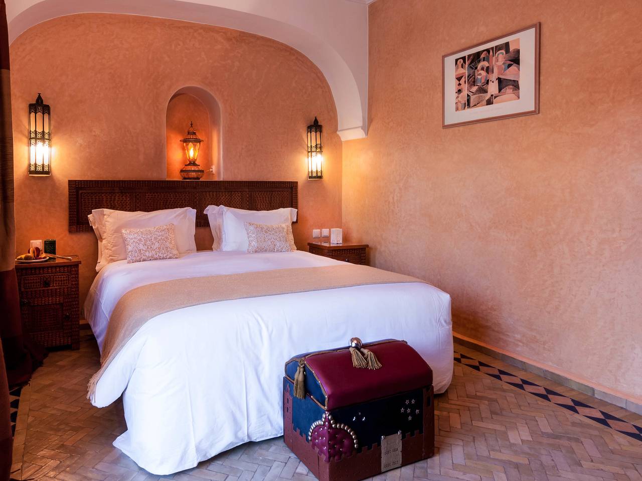 Habitación doble en una encantadora villa en el corazón del palmeral de Marrakech in Annakhil, Marrakech