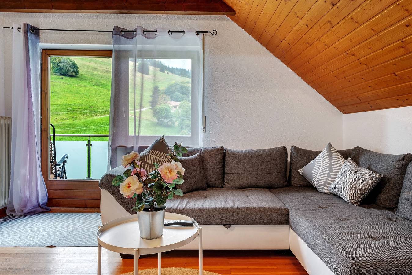 Ganze Wohnung, Ferienwohnung im Wiedener Hof mit Bergblick, Balkon und Wlan in Wieden, Südschwarzwald