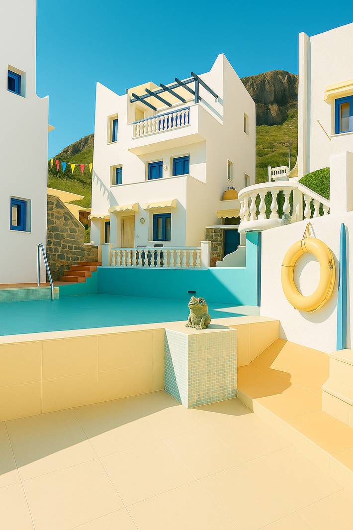 Appartement voor 8 personen, with tuin and terras as well as zwembad in Koutouloufari