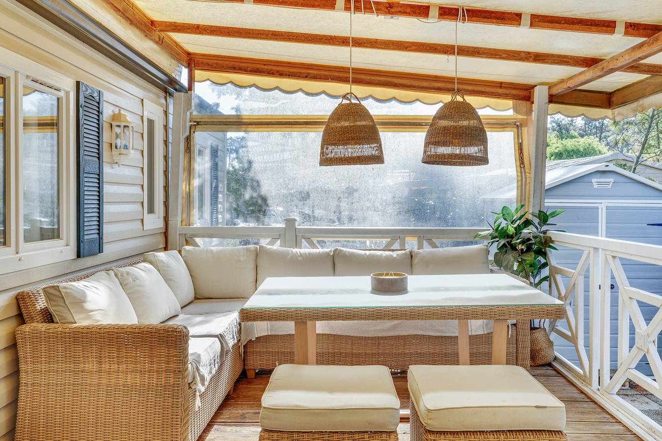 Cabane 70 – Mobile Home with Air Conditioning at Siblu 4* “Les Embruns” in Claouey in Lège-Cap-Ferret, Arcachon region