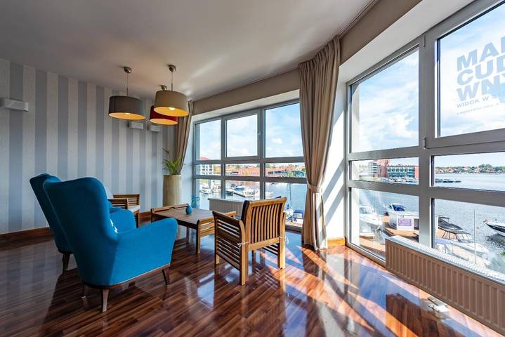 Bed & breakfast dla 2 osób, z widok na jezioro i taras oraz widok w Śniardwy