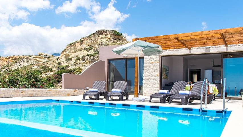 Willa dla 6 osób, z basen i ogród w Sfakia